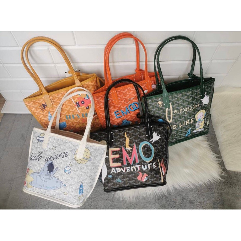 Emo mini tote bag free paperbag gyd tote bag import murah tote bag fashion korea saint louise