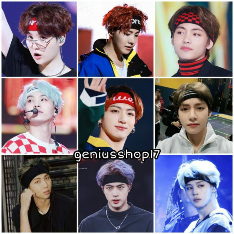 Jual Headband BTS Bandana BTS V Suga Jin Shopee Indonesia