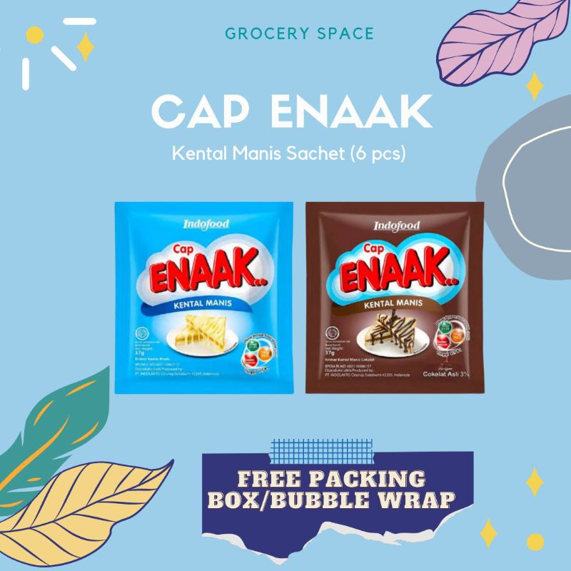 Jual Cap Enaak Kental Manis Enak Sachet 6pcs Shopee Indonesia