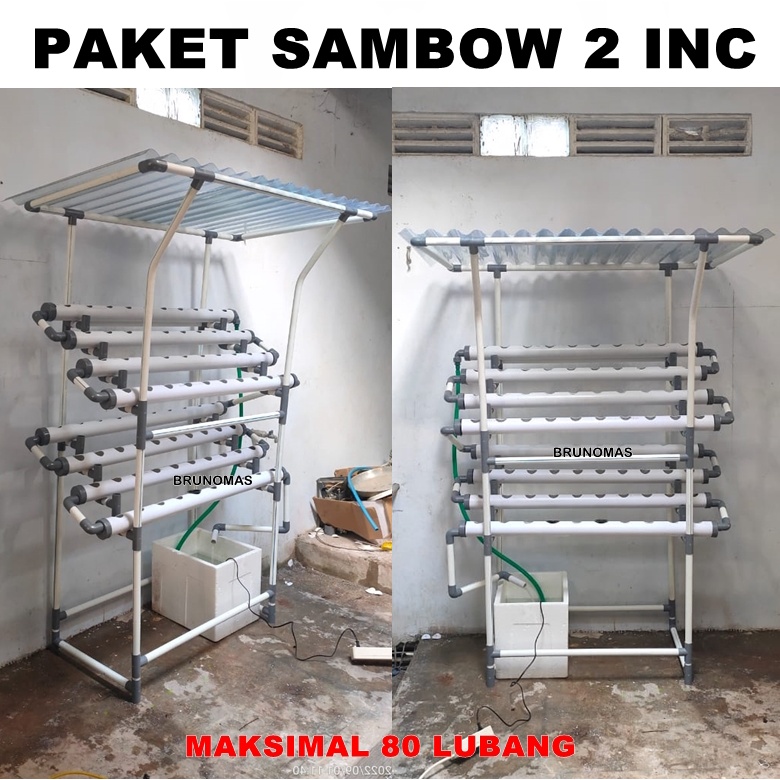SAMBOW Model Paket Instalasi Pipa Hidroponik 2 inc Tebal