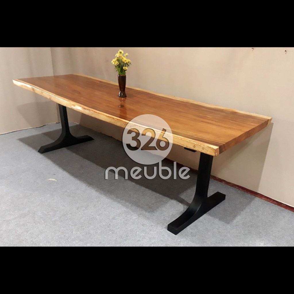 Jual Meja Makan Trembesi Solid Mebel Jepara Meja Kerja Solid Kaki