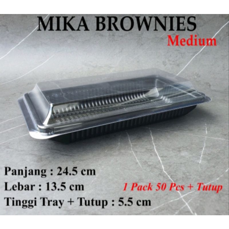 Jual Mika Brownies Ukuran M 50pcs Shopee Indonesia 