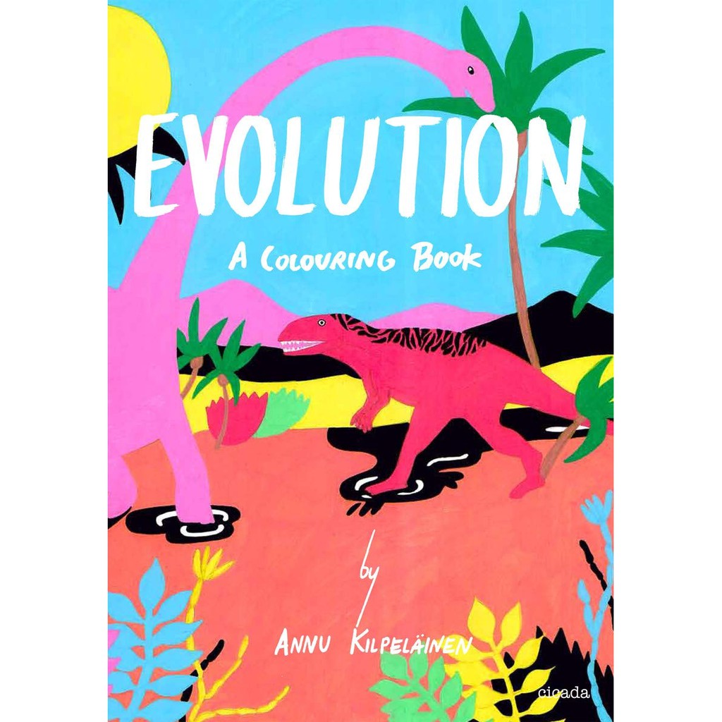 Jual Art Therapy for Kids Evolution A Colouring Book Original Import ...