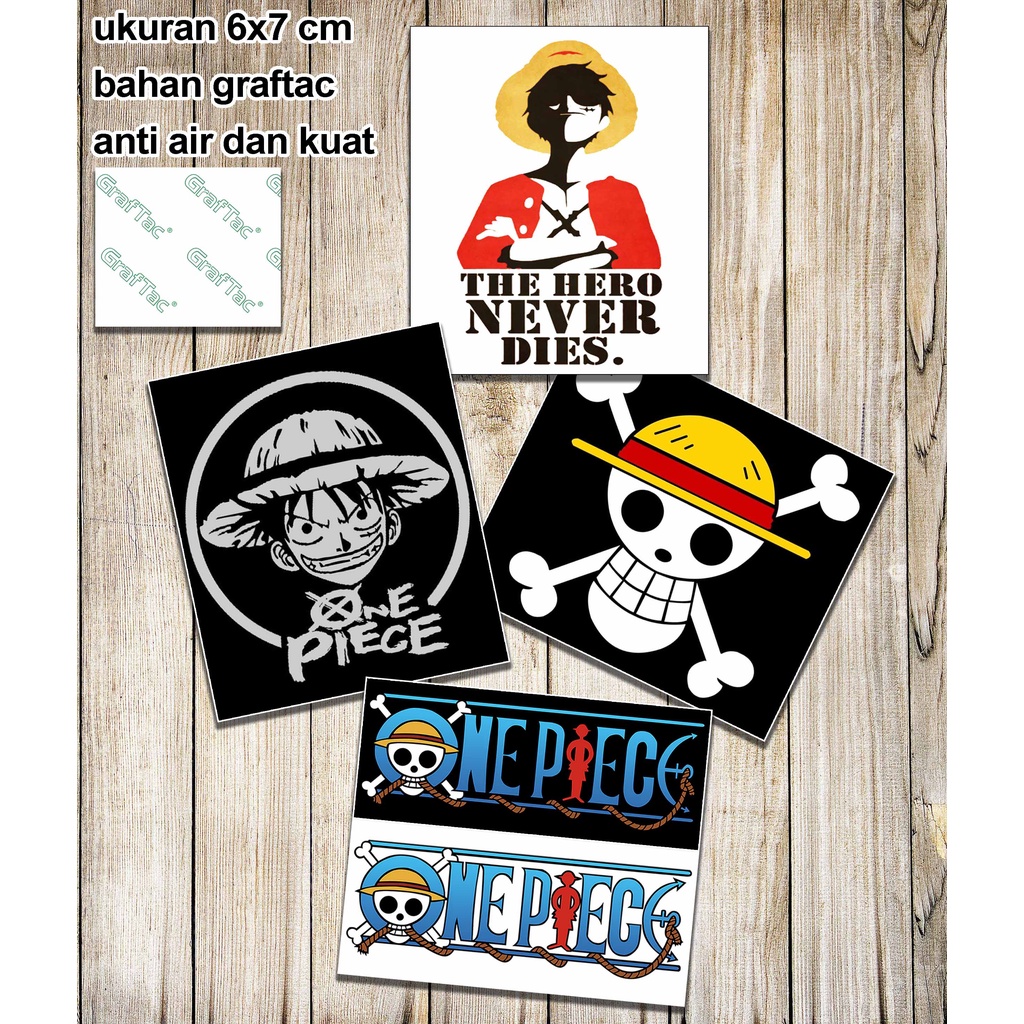 Jual Sticker Anime One Piece Isi Sticker Monkey De Luffy One Piece