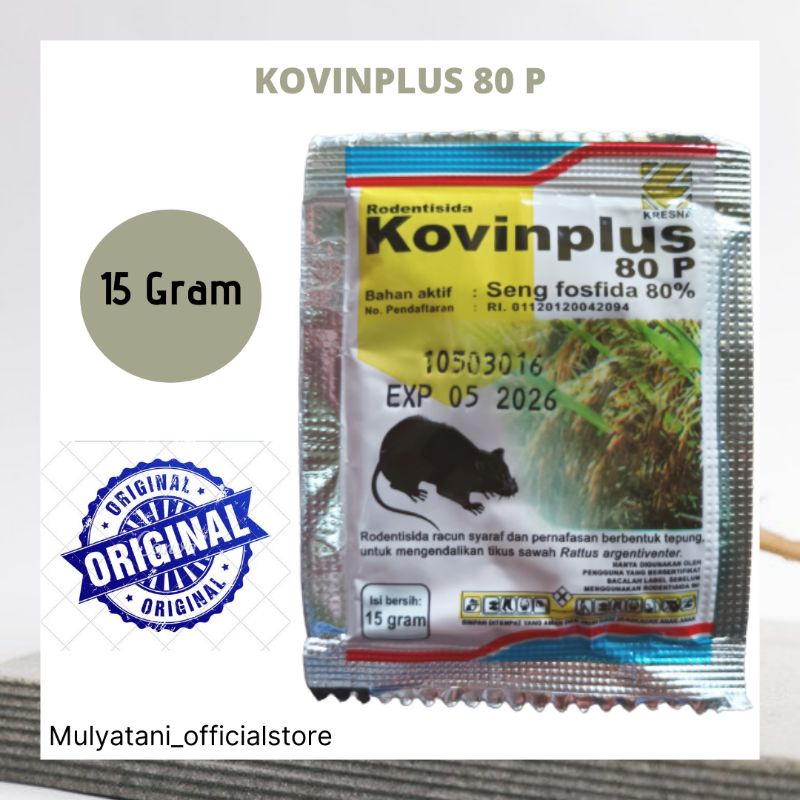 Jual Racun Tikus Kovinplus 15 Gram Original Shopee Indonesia