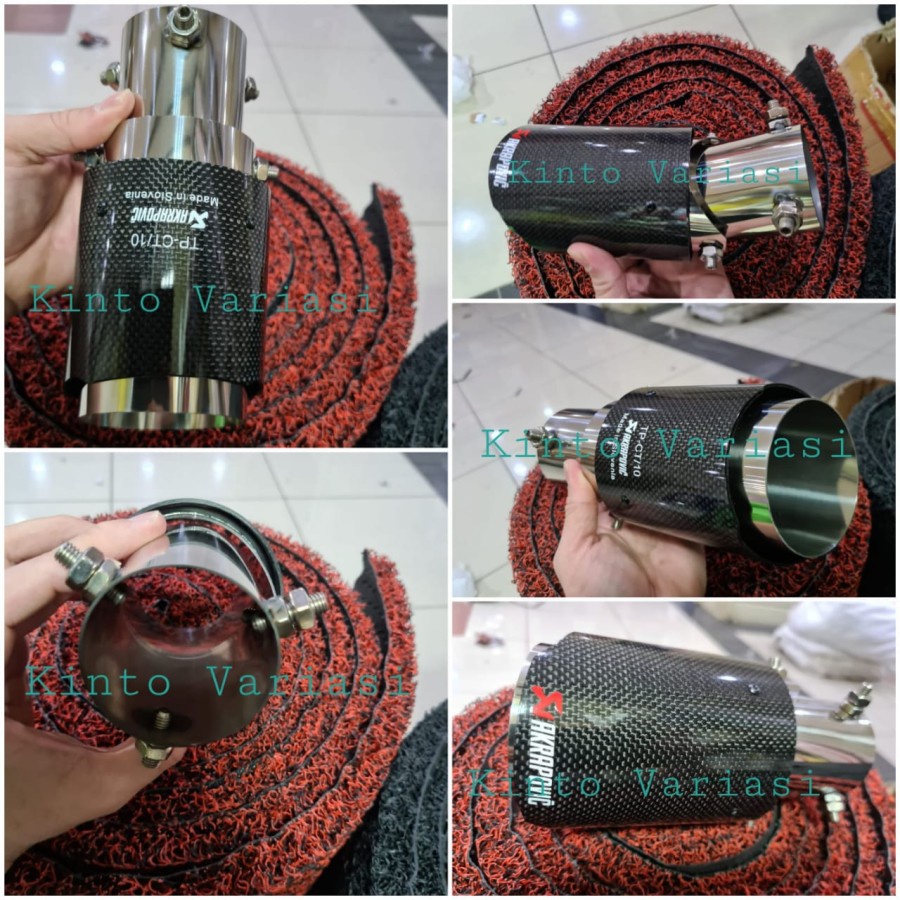 Jual Buntut Knalpot / Muffler Akrapovic Carbon 6,5 cm Type CT-10 Suzuki ...