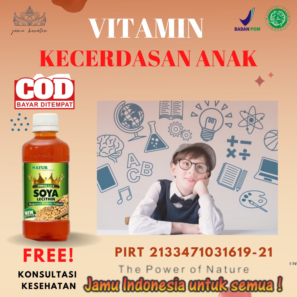 Jual VITAMIN NUTRISI OTAK ANAK UNTUK KECERDASAN DAYA INGAT IMUN TUBUH ...