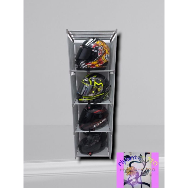 Jual RAK HELM Rak susun LEMARI HELM RAK SERBAGUNA RAK BUKU RAK PAJANGAN ...
