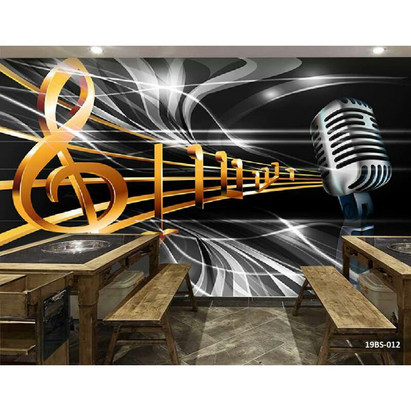 Jual Wallpaper Custom Tema Musik , Wallpaper Studio Musik 3D ...