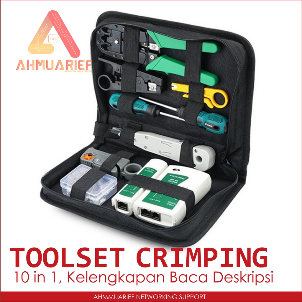 Jual Paket Toolkit Network Repair Tang Crimping Lan Tester Rj Rj Plugboot Shopee Indonesia