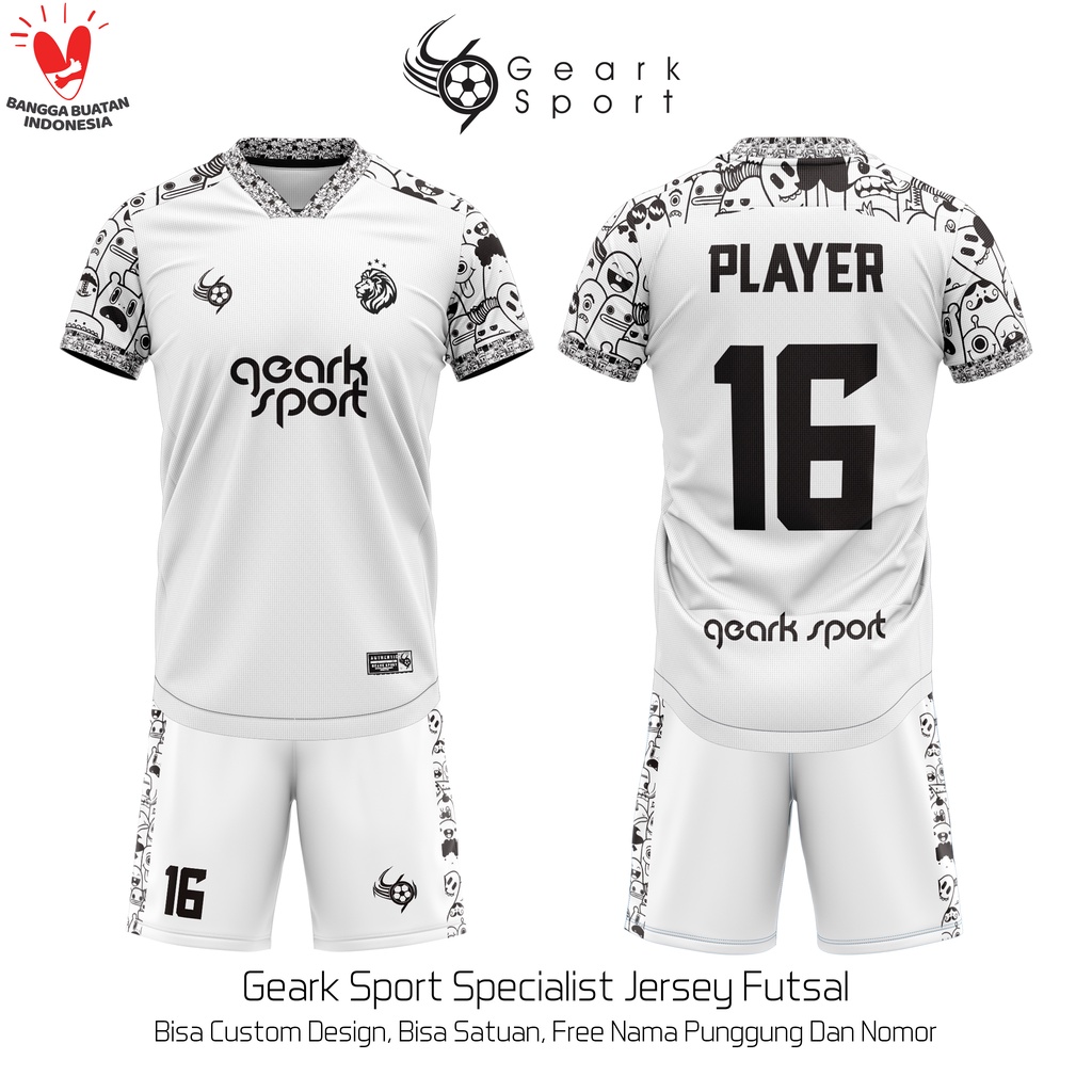 Jual BAJU JERSEY SEPAKBOLA / FUTSAL TERBARU FULL PRINTING BEBAS CUSTOM