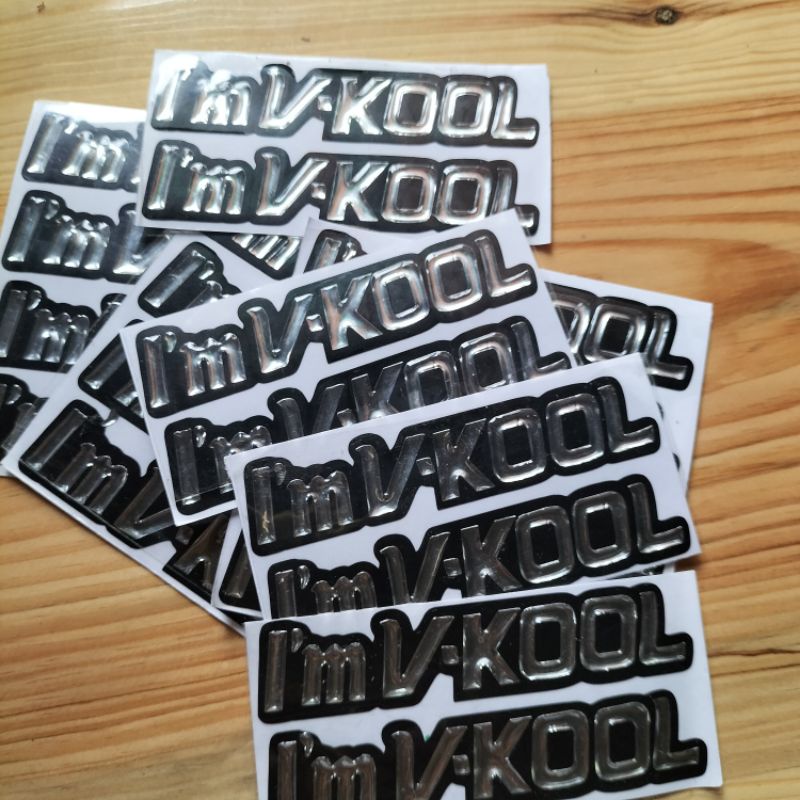 Jual stiker timbul emblem I,mv-kool | Shopee Indonesia