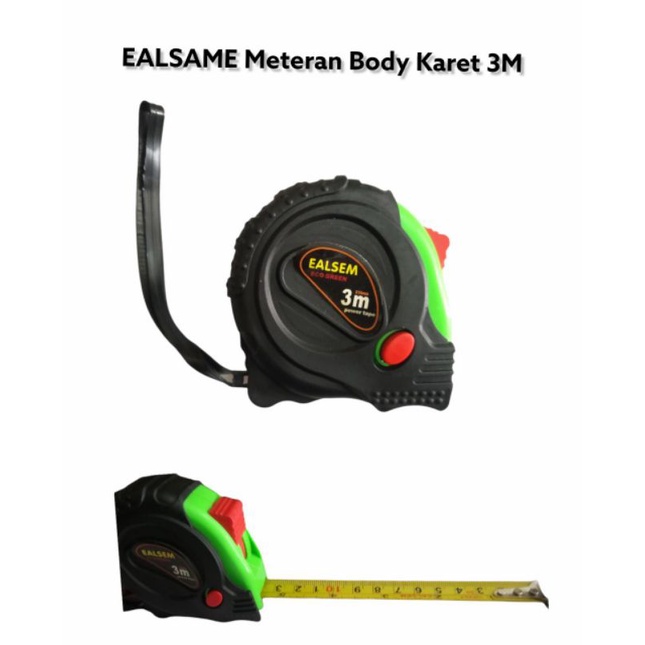 Jual MURAH!!! EALSEM Meteran Body Karet ukuran 3 M 5 M dan 7.5 M ...