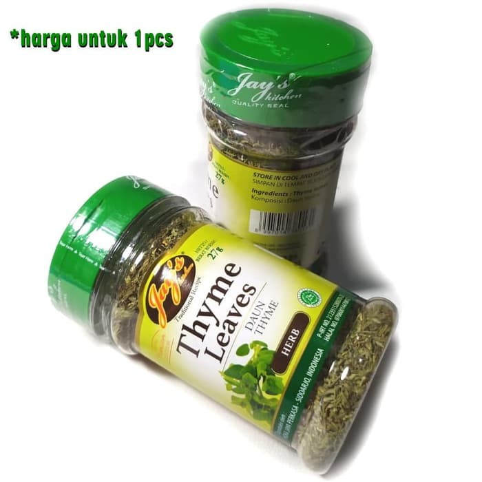 Jual Thyme Leaves Bubuk Kesehatan campuran bumbu masak daun thymes 27gr