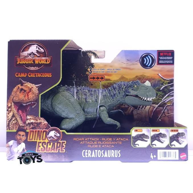 Jual Jurassic World Camp Cretaceous Roar Attack Ceratosaurus Dino Escape Shopee Indonesia