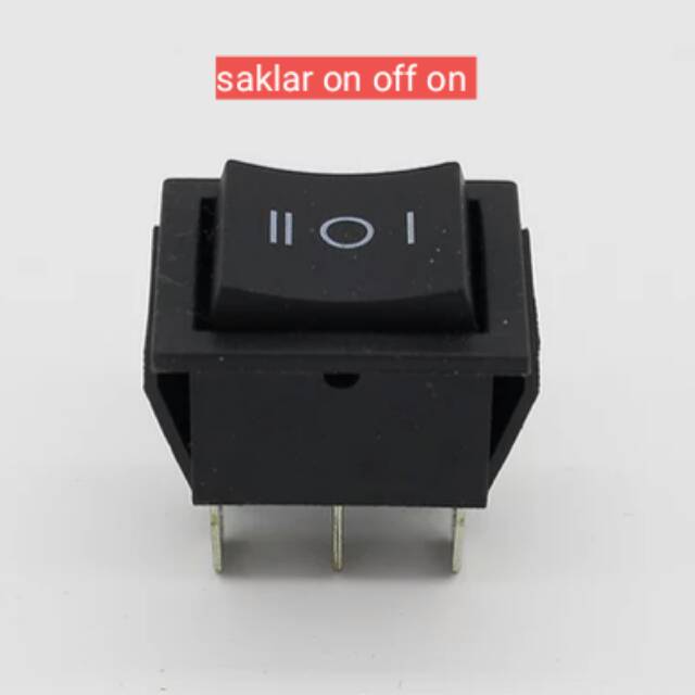Jual Saklar on off on 6 pin tombol maju mundur mobilan aki switch 6 ...