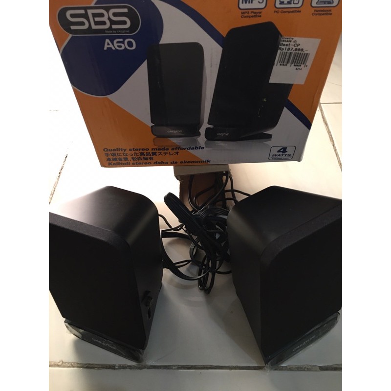 Jual Creative Stereo Speaker SBS A60 | Shopee Indonesia