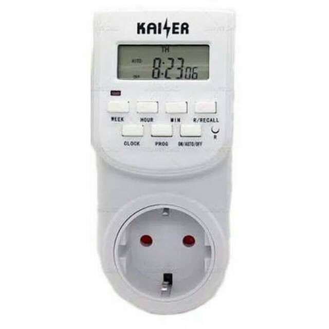 Jual Stop kontak timer digital kaiser 24 jam | Shopee Indonesia