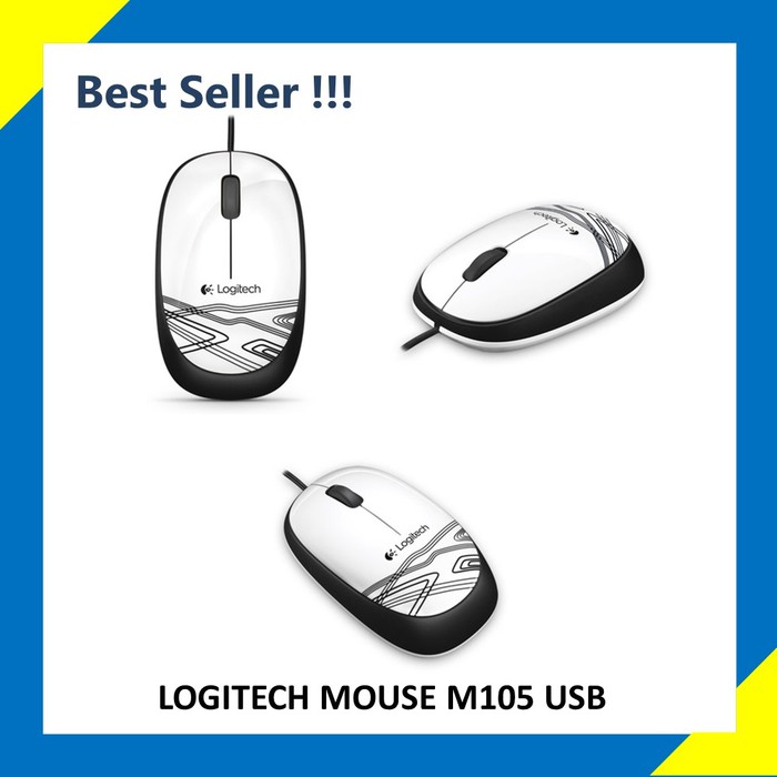 Jual Murah LOGITECH MOUSE M105 USB / MOUSE KABEL M 105 ORIGINAL Elegan ...