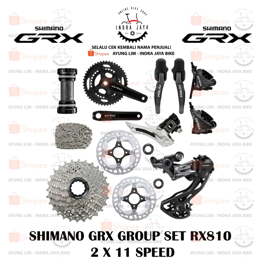 Jual SHIMANO - GRX GROUP SET RX810 - 2 X 11SPEED | Shopee Indonesia