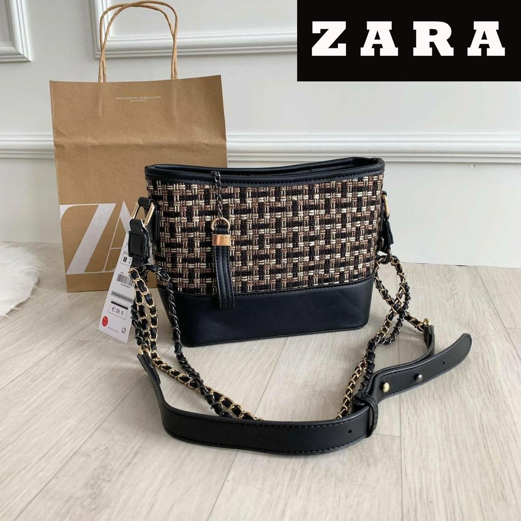 Tas wanita cewek branded import zara basic tote besar travel