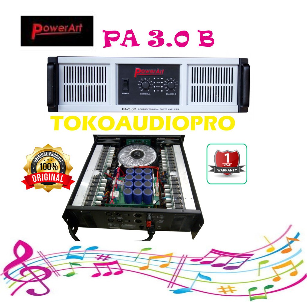 Jual Power Art PA3.0B 2-channel Power Amplifier Original | Shopee Indonesia