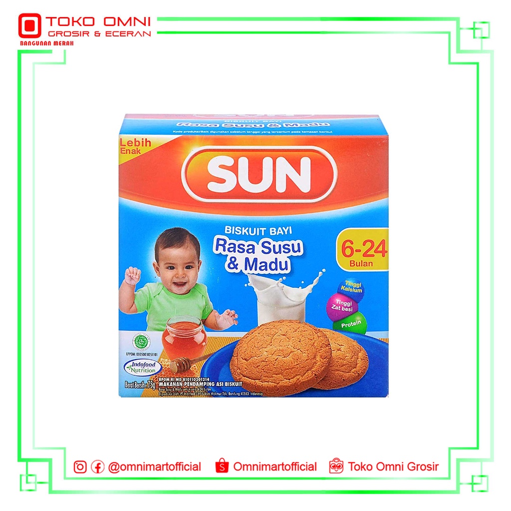 Jual SUN RUSK SUSU & MADU 75 GR | Shopee Indonesia