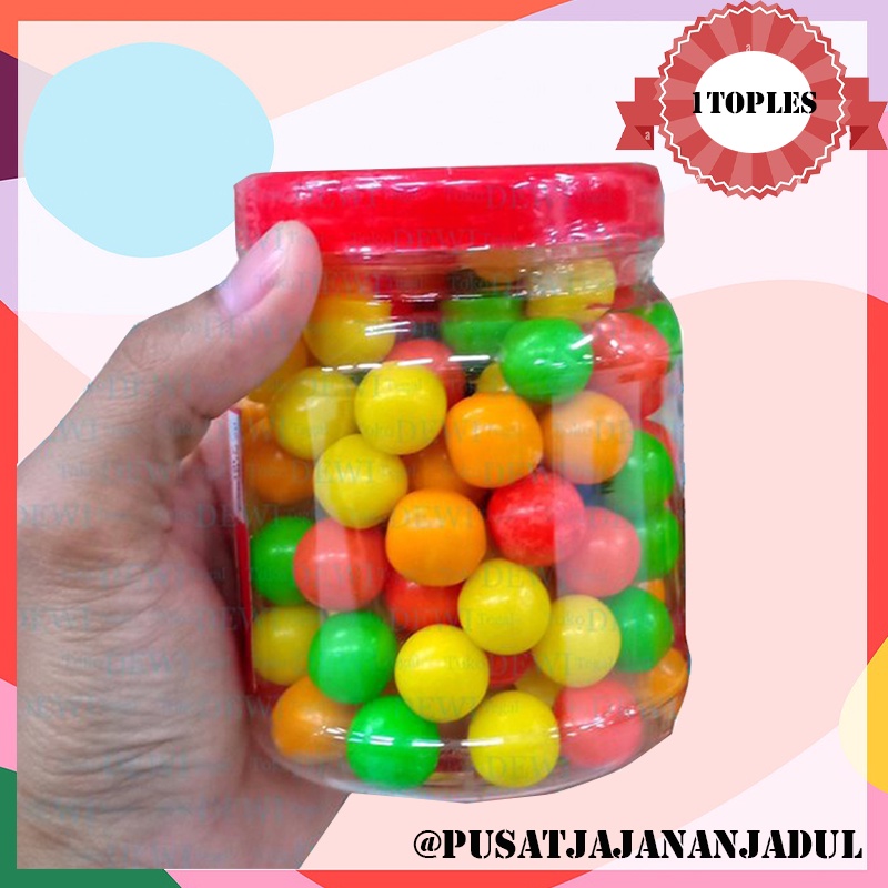 Jual 1 Toples Permen Karet Bola Warna Warni Jajanan Jadul 90an Shopee Indonesia