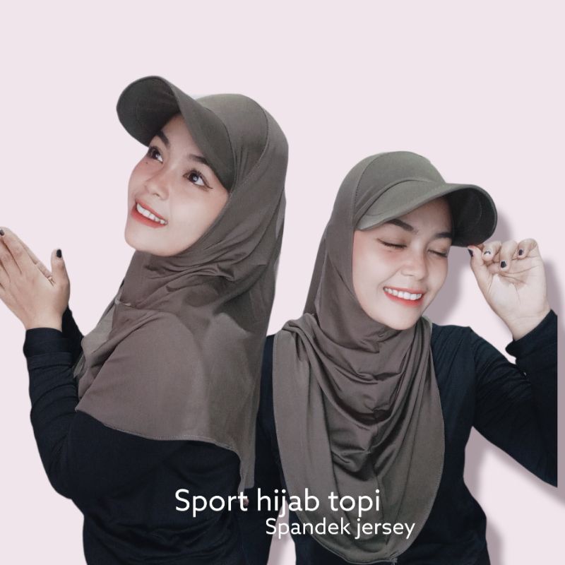 topi hijab sport