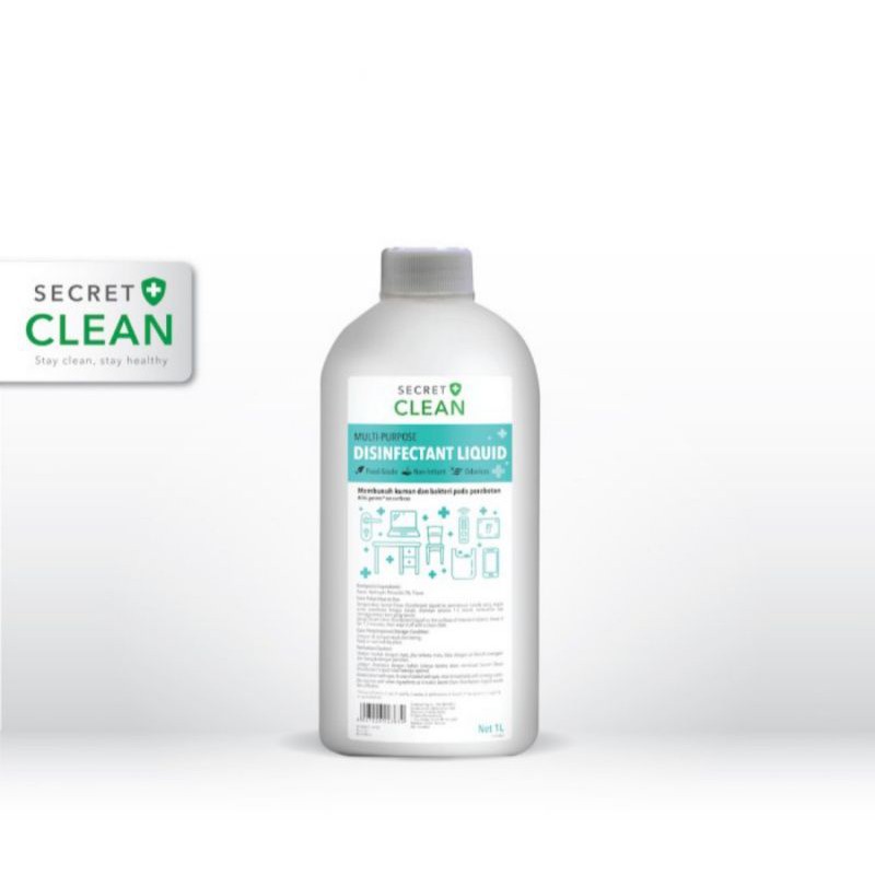 Jual Secret Clean Disinfectant Food Grade Liquid - 1 Liter | Shopee ...