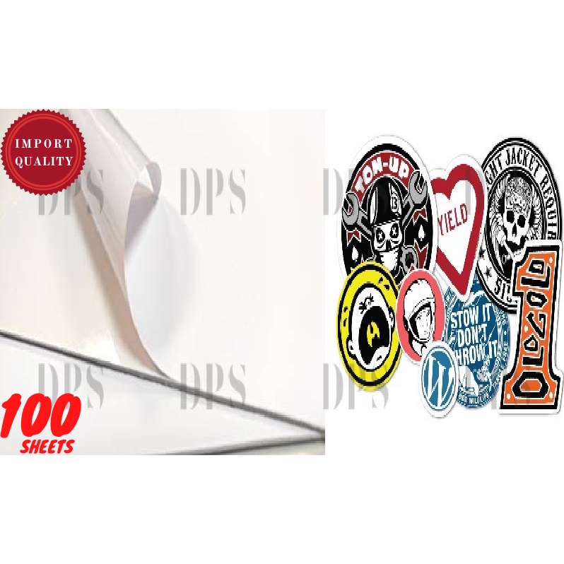 Jual Kertas Stiker Vinyl A3+ 100 Lbr White Soft Tebal | Shopee Indonesia