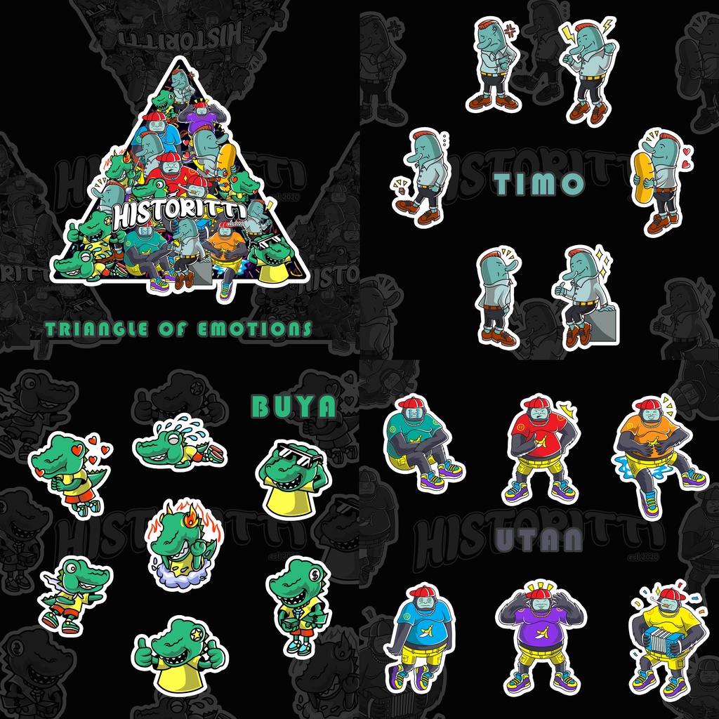 Jual (20 Pcs) Sticker Pack Anti Air SoH Fams (Timo, Buya, Utan ...