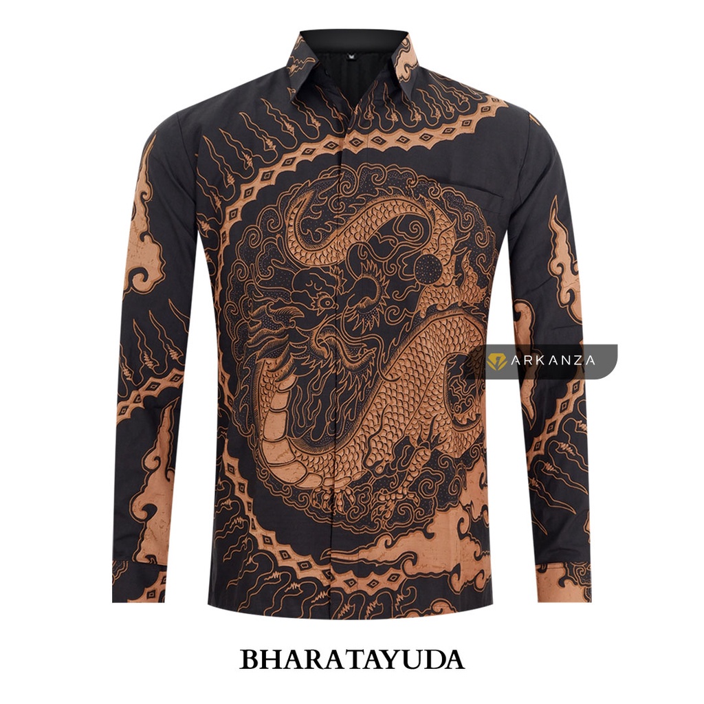 Jual Atasan Kemeja BATIK ARKANZA STORE Motif BHARATAYUDHA Lengan ...