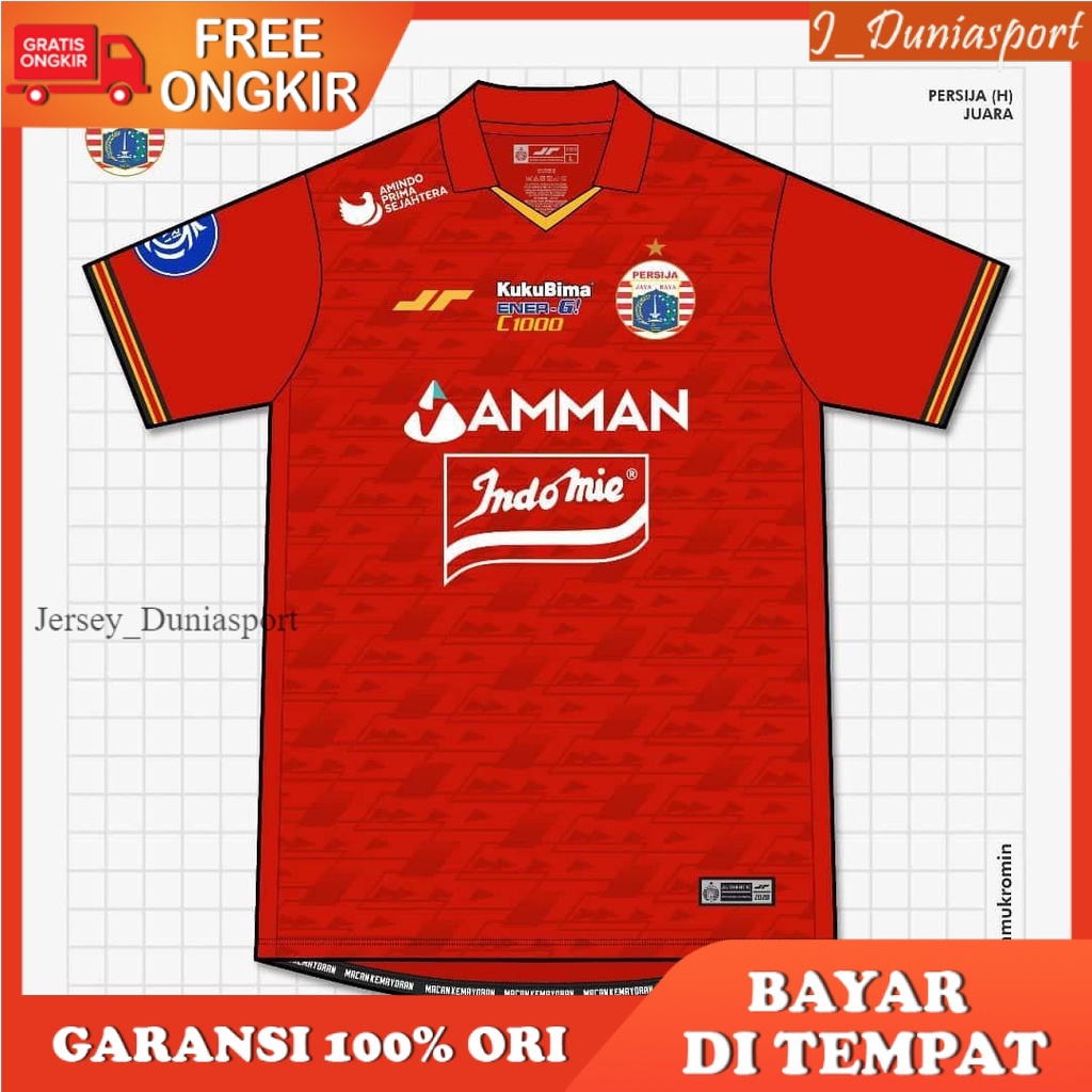 Jual JERSEY HOME KIT PERSIJA JAKARTA NEW 2021/2022 BRI LIGA 1 INDONESIA