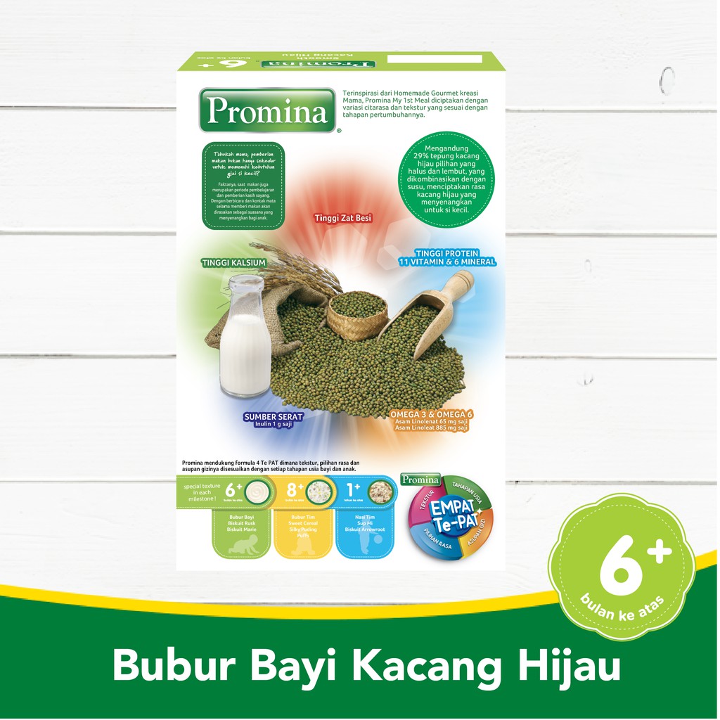 Jual Promina BC Smooth Kacang Hijau Box 1 x 120gr | Shopee Indonesia