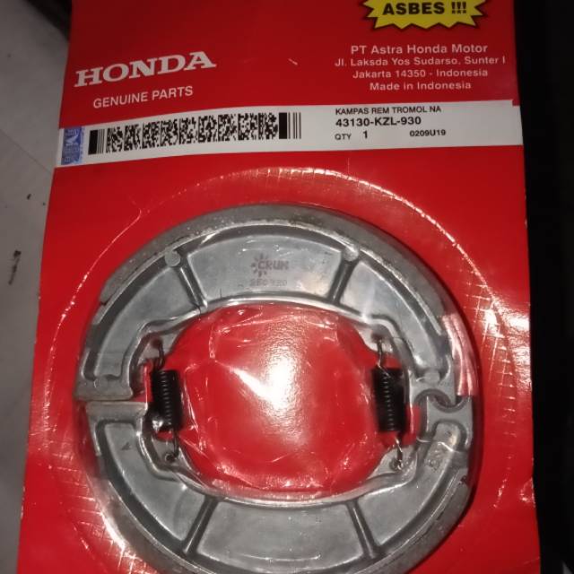 Jual Kampas Rem Crun Tromol Brake Honda Vario Beat New Baru Old Lama Shopee Indonesia