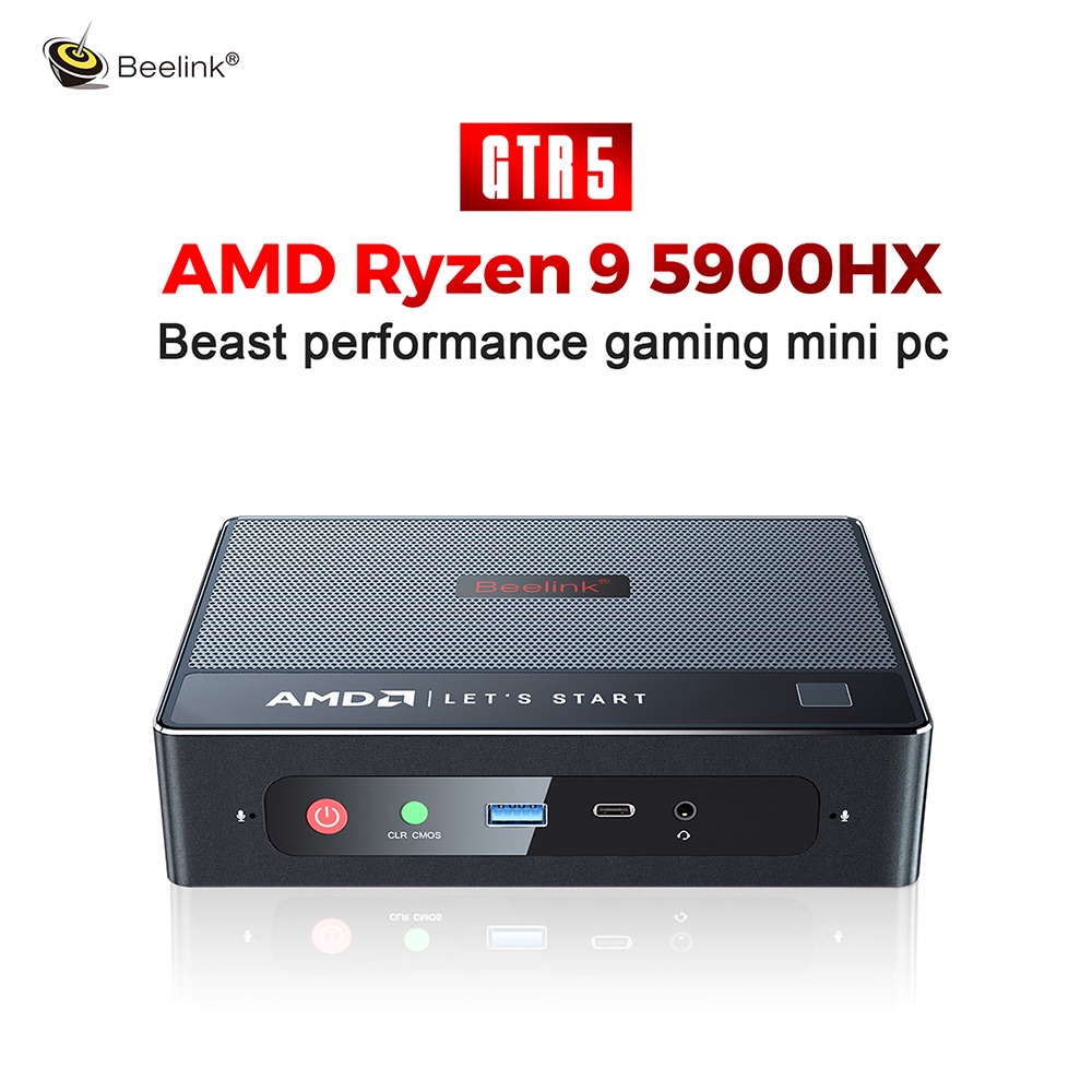 Jual Beelink Mini PC GTR5 AMD Ryzen 9 5900HX 32GB RAM 500GB SSD