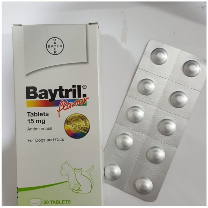 Jual Harga Promo Baytril Tablet Mg Antibiotik Anjing Kucing Shopee Indonesia