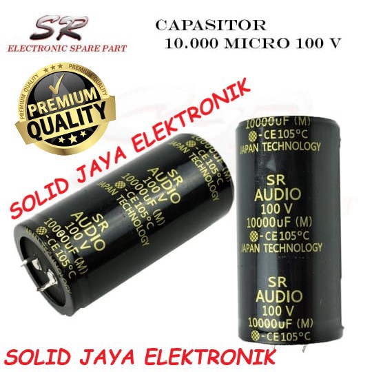 Jual Capasitor Elko Uf V Elco Sr Audio Kapasitor Uf V Mikro Volt Asli Original