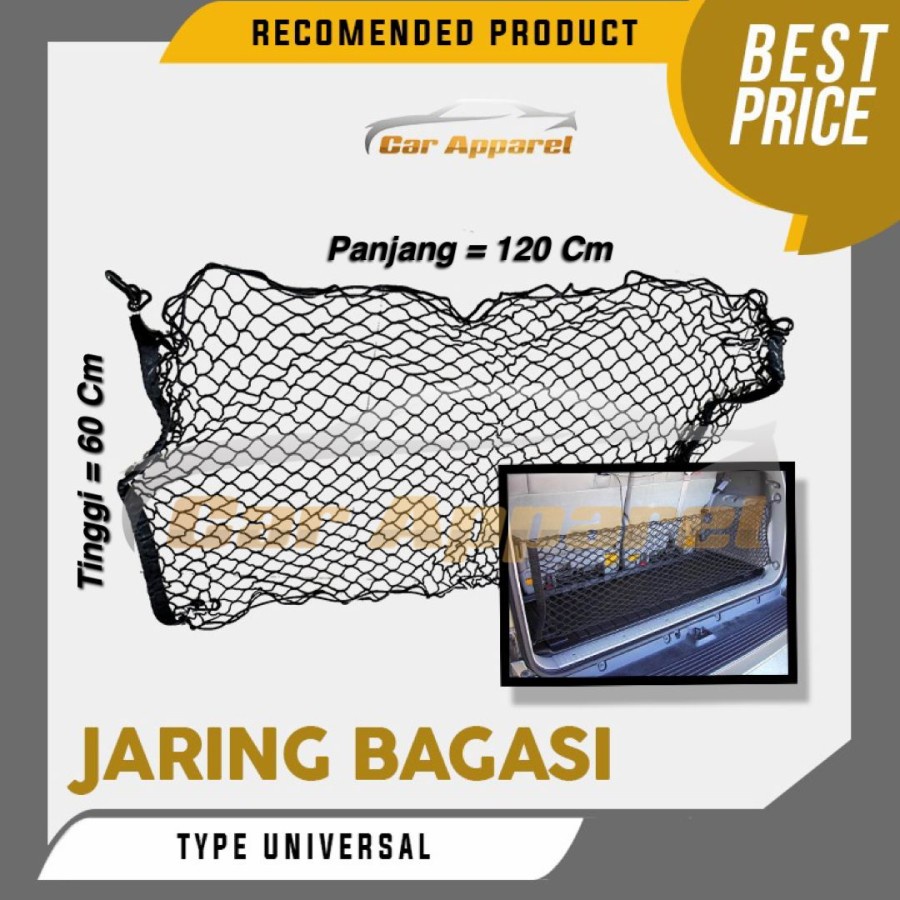 Jual Jaring bagasi belakang mobil Innova Fortuner Rush Yaris / cargonet ...