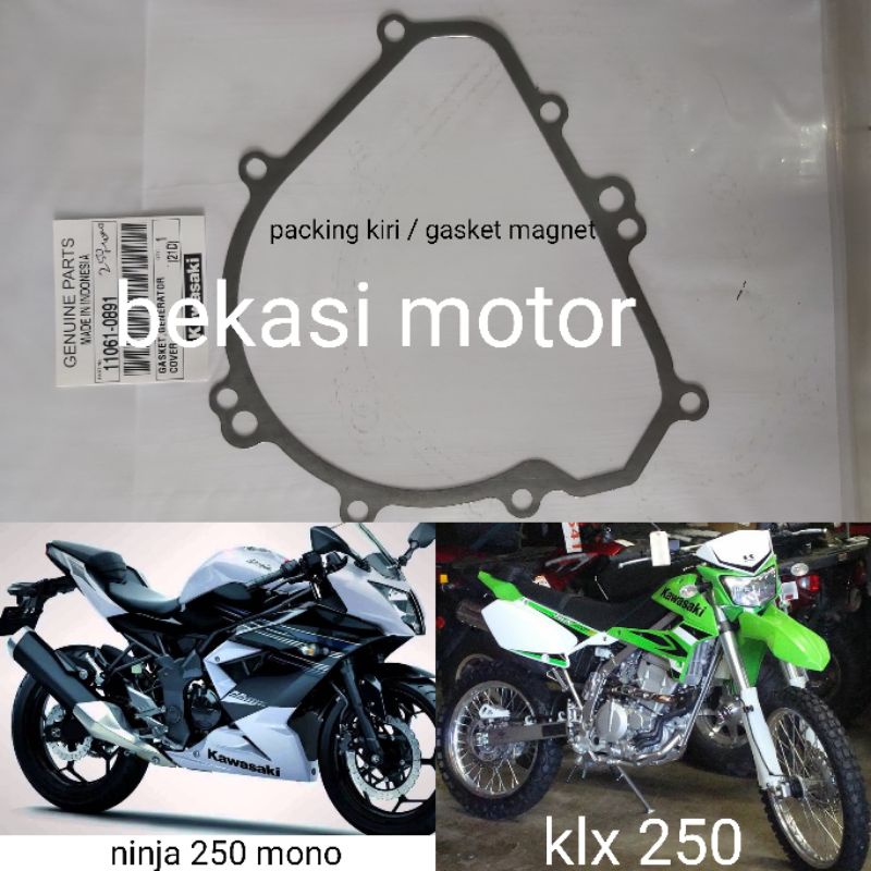 Jual packing magnet gasket KIRI kawasaki ninja 250 mono / KLX 250 ...