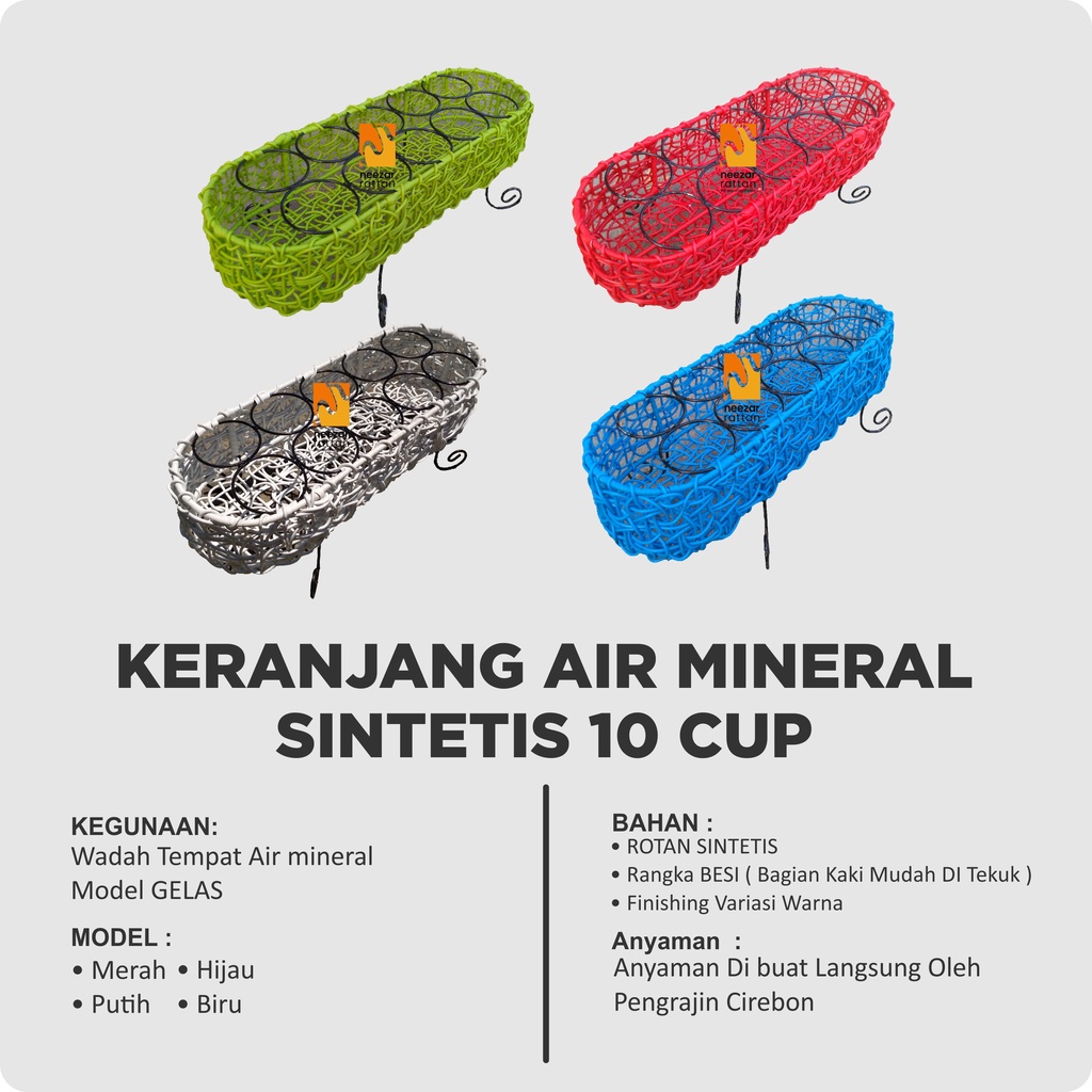 Jual Keranjang Tempat Aqua Gelas Air Mineral Sintetis Brekele 10 Cup Shopee Indonesia 1101