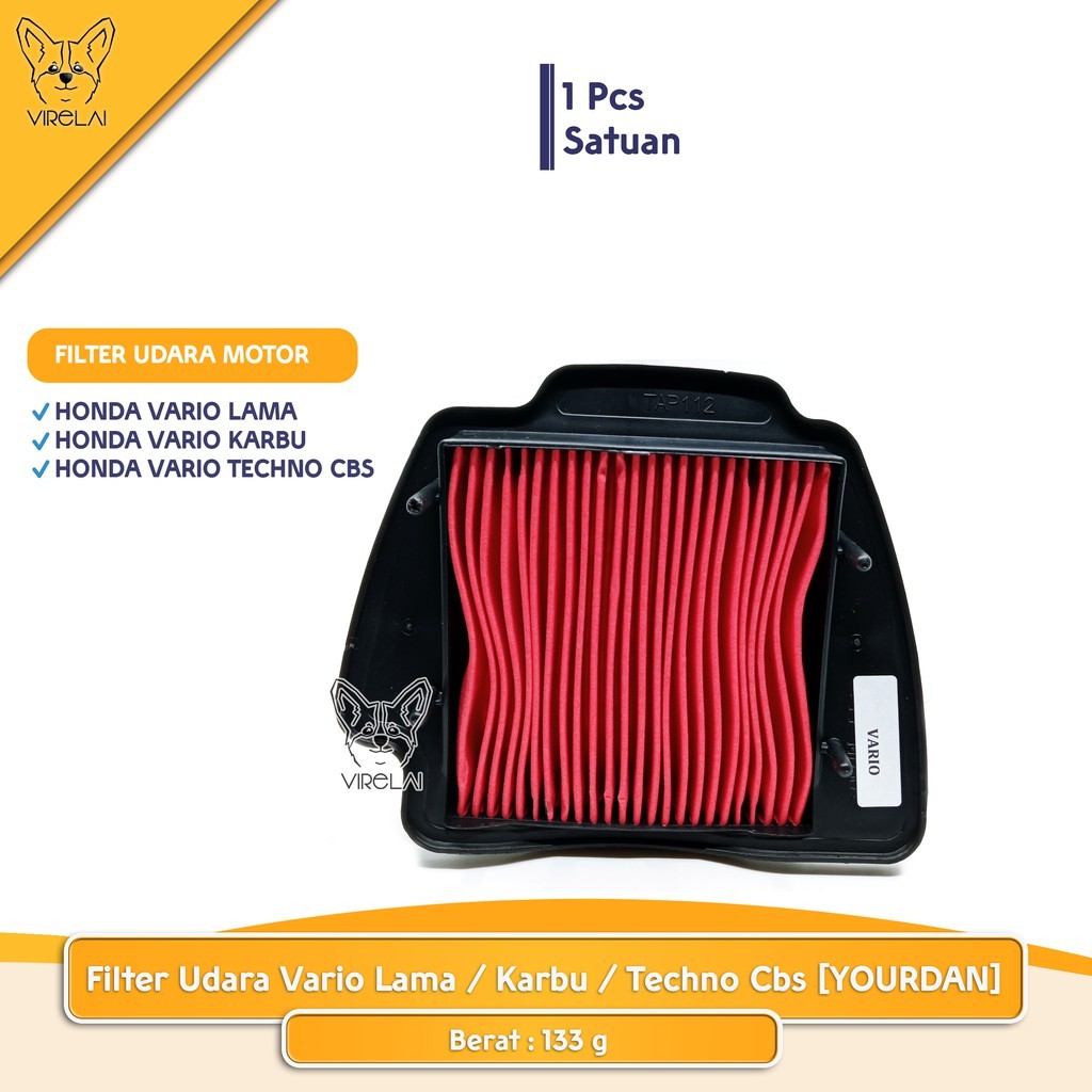 Jual Filter Udara Vario Lama Vario Karbu Techno Vario Yourdan Shopee Indonesia