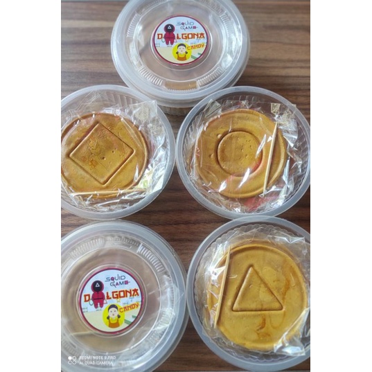 Jual Dalgona Candy Squid Game Home Made/Permen viral/ Permen Korea