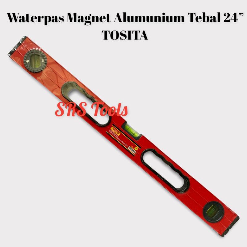 Jual TOSITA Waterpass Magnet Heavy Duty 24 Inch Waterpas Torpedo Level ...