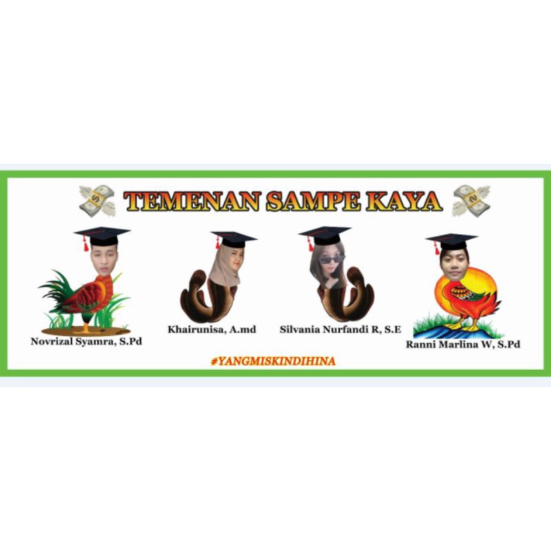 Jual Banner Wisuda Lucu Pecel Lele | Shopee Indonesia