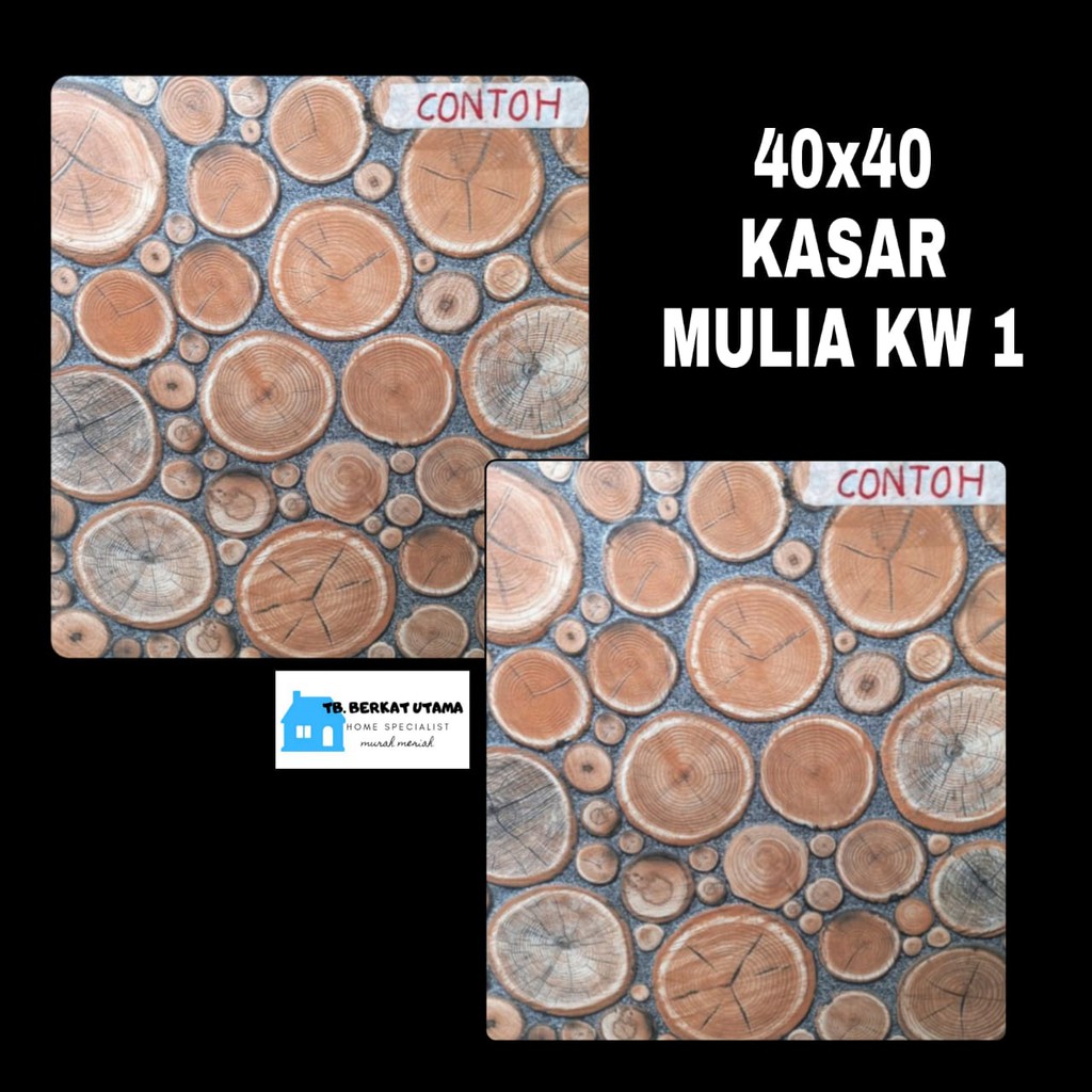 Jual Keramik Lantai 40x40 Keramik Dinding 40x40 Kasar Motif Kayu Jati U