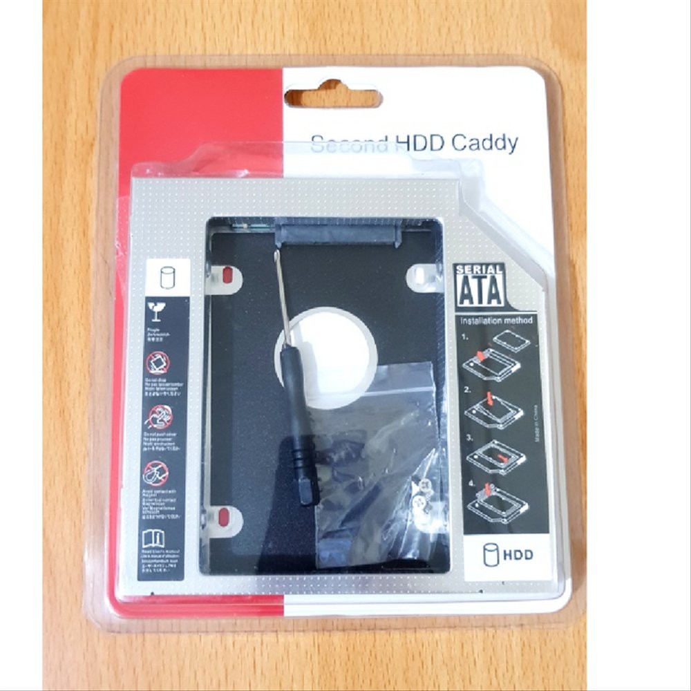 Jual Dijual HDD CADDY TIPIS SLIM 9.5MM SATA DVD SLOT TO HDD SLOT