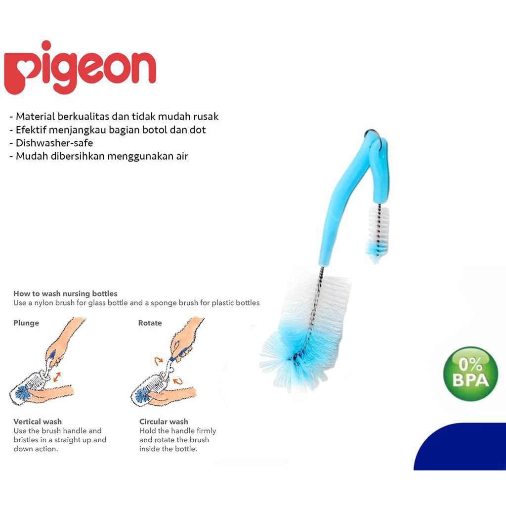 Pigeon bottle best sale and nipple brush