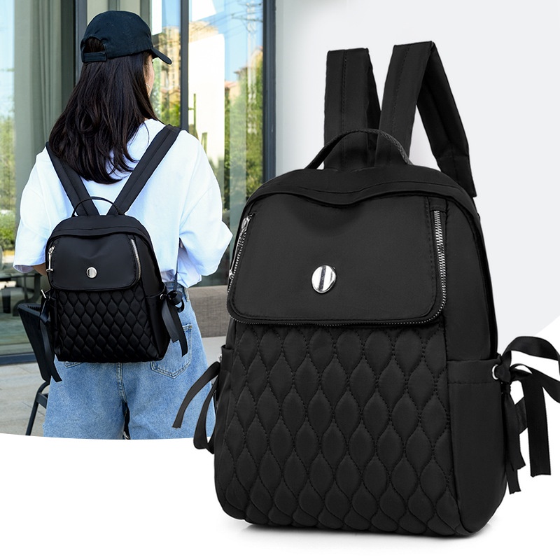 Jual TAS RANSEL WANITA ANTI AIR HITAM DYSTOPIA TA439B5 BACKPACK IMPORT ...